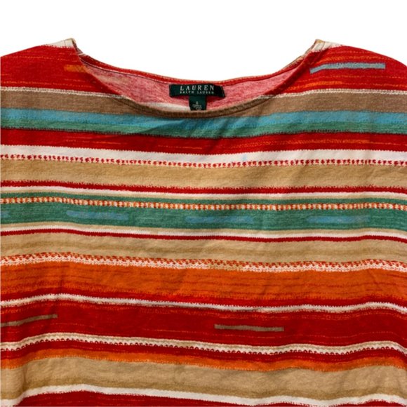 Lauren Ralph Lauren Desert Stripe Boxy T size Small - Picture 4 of 5